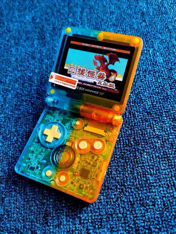 Po Ips Modded Dual Colour Pokemon Gameboy Advance Sp Nintendo Game Boy Gba Sp Video Gaming Video Game Consoles Nintendo On Carousell