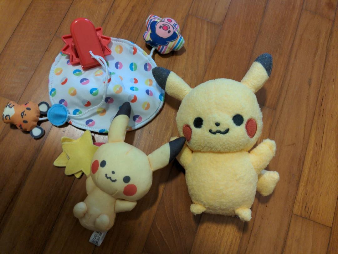 Pokemon Monpoke Pikachu First Baby Toys Set of 5 Finger Puppets Japan New