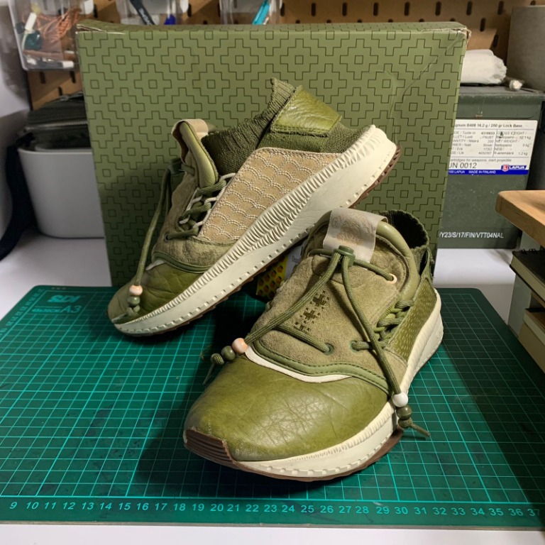Puma x Footpatrol Tsugi Shinsei Sashiko Olive Sneaker sz. 7 NOT Visvim Nike Converse Adidas Vans Goros FDMTL