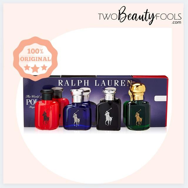 RALPH LAUREN POLO 4 PCS MINIATURE GIFT SET FOR MEN 4 x 15ml Brand New 100 Authentic
