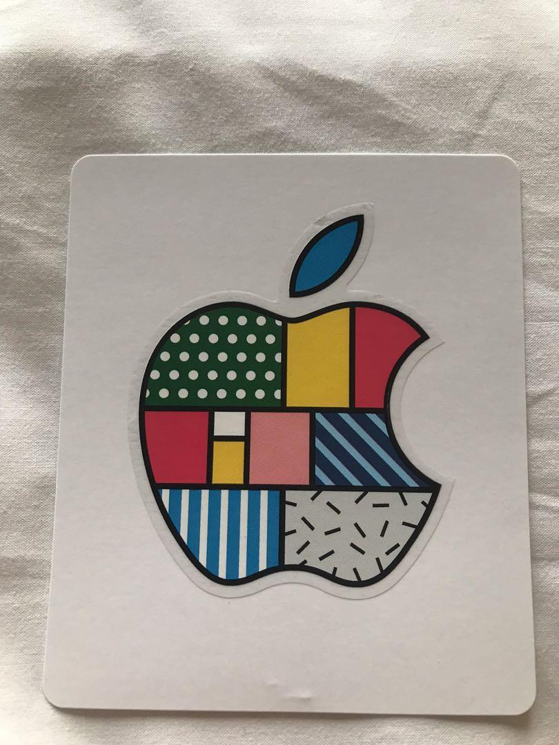 Rare Apple 🍎 pop art sticker (Category: Art & Prints) located in Taguig. Submitted by echate (Listing ID 1127417968, Image 1). Description: Sticker that came with gift card.