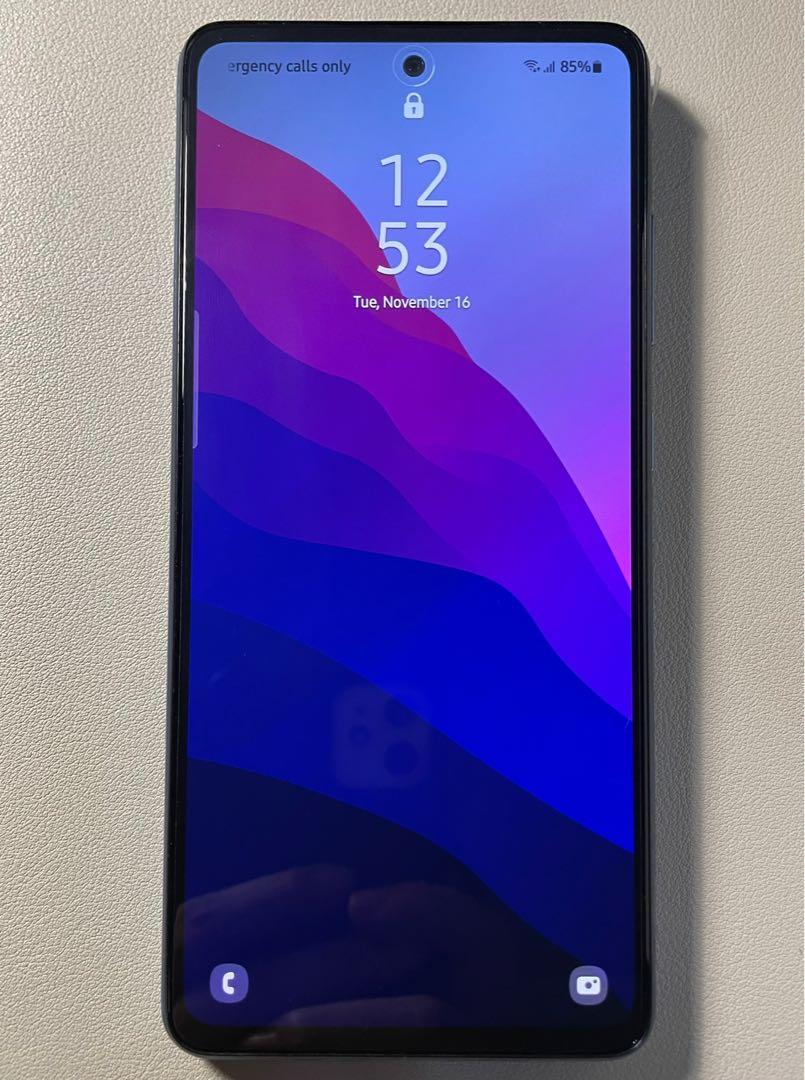 Samsung A52 (8gb RAM/256gb) (Category: Samsung) located in Quezon City. Submitted by jakerrest (Listing ID 1127381581, Image 3). Description: Samsung a52 (Blue- 8gb RAM/256 gb) for sale only No issue; no scratches or dents Php 12,990 Complete package (charger, manuals, sim ejector, box) With case and screen protector Meetup only (Tomas Morato Q.C or Cabanatuan City/ Santa Rosa N.E) Rfs: Extra phone, iOS user..