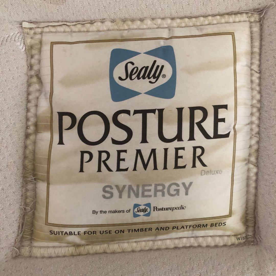 Sealy mattress Posture Premier Synergy Deluxe Posturepedic, Furniture & Home Living, Furniture