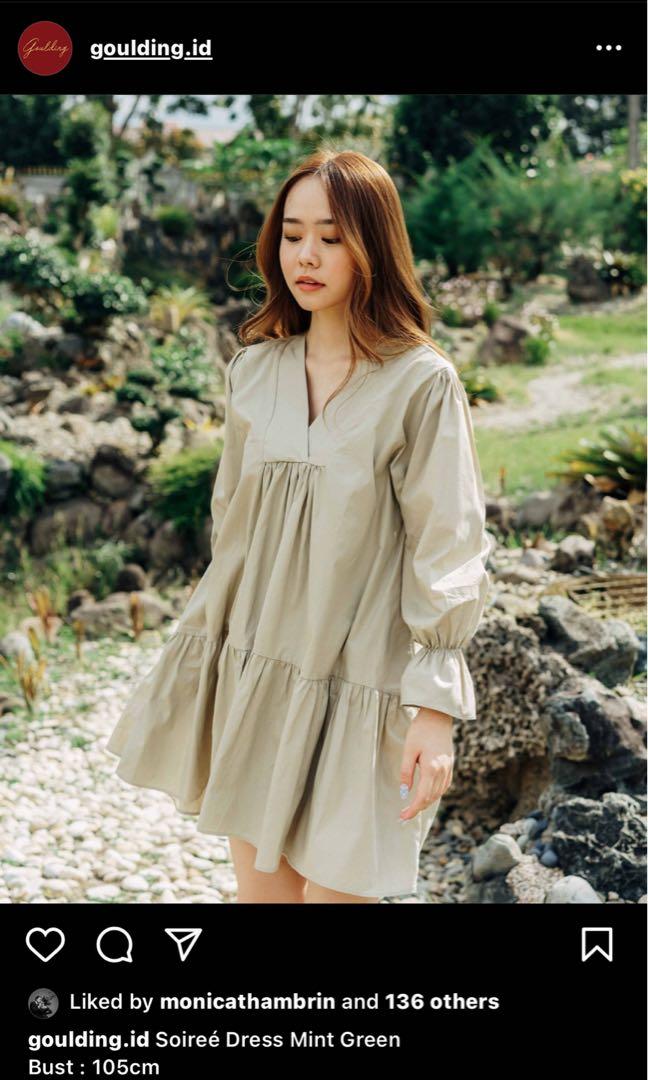 Soiree dress by Goulding (green mint 