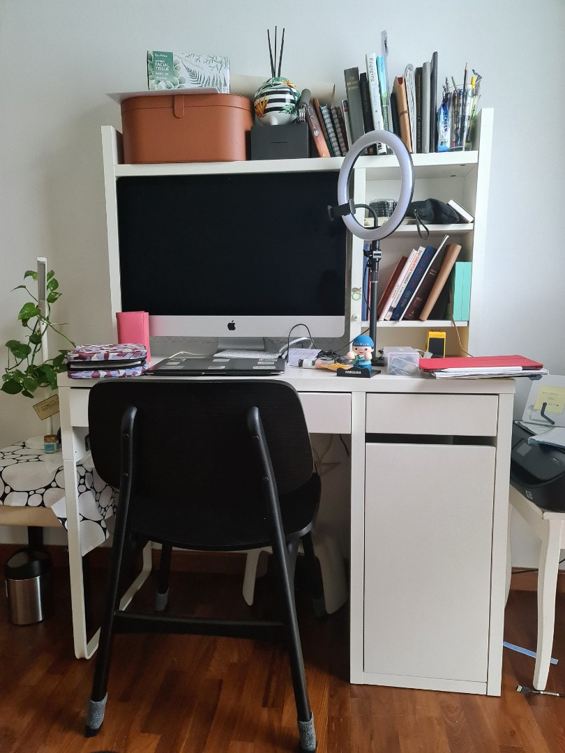 Study table ( Black, white), Furniture & Home Living, Furniture, Tables