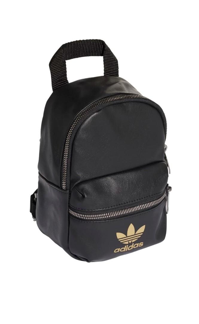 Tas ADIDAS Mini pu Backpack Black New ORIGINAL, Fesyen Wanita, Tas