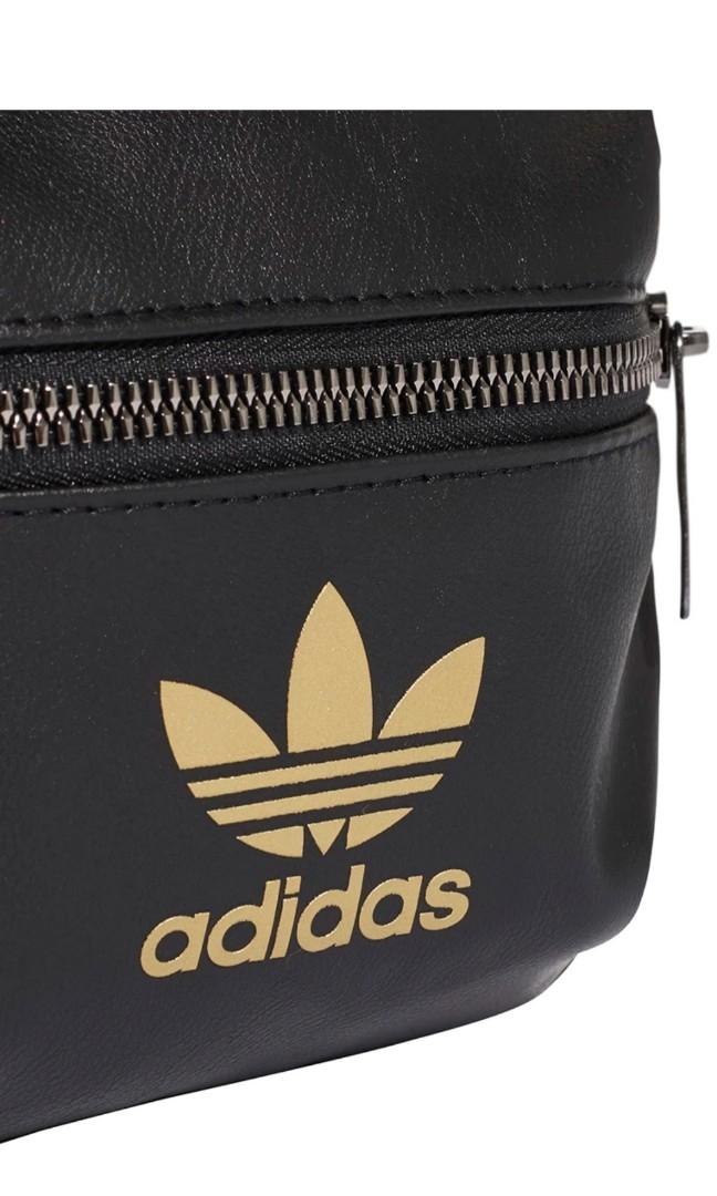 Tas ADIDAS Mini pu Backpack Black New ORIGINAL, Fesyen Wanita, Tas