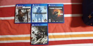 Tomb Raider Series. Ghost Of Tsushima. ( not director cut editon )