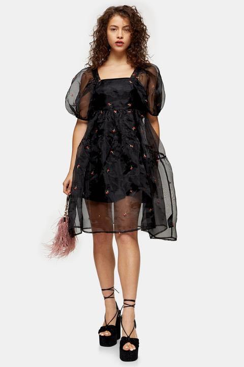 Topshop sales embroidered dress
