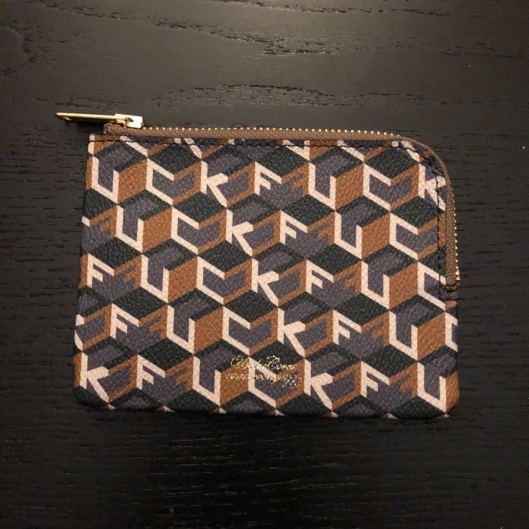 Undercover Monogram zip wallet, Men's Fashion, Watches & Accessories