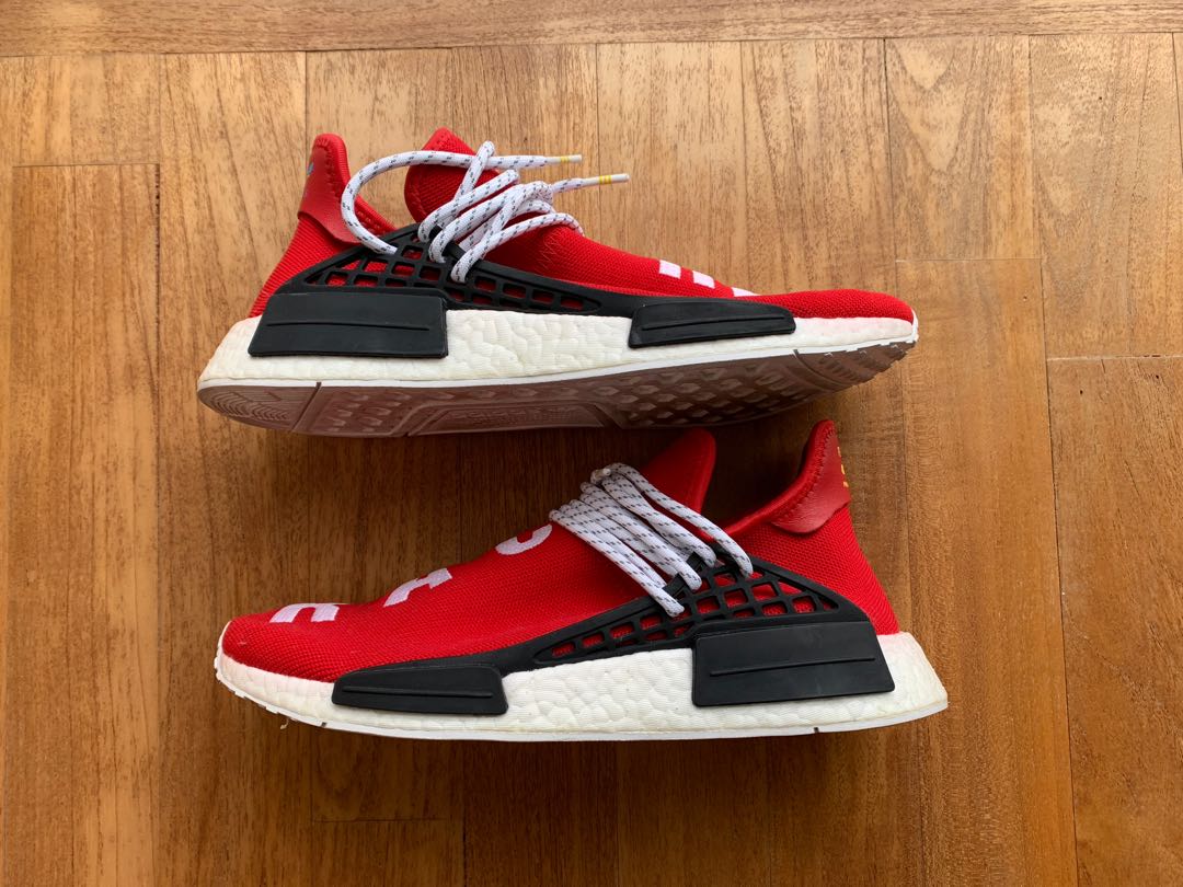 Red and white human race outlet