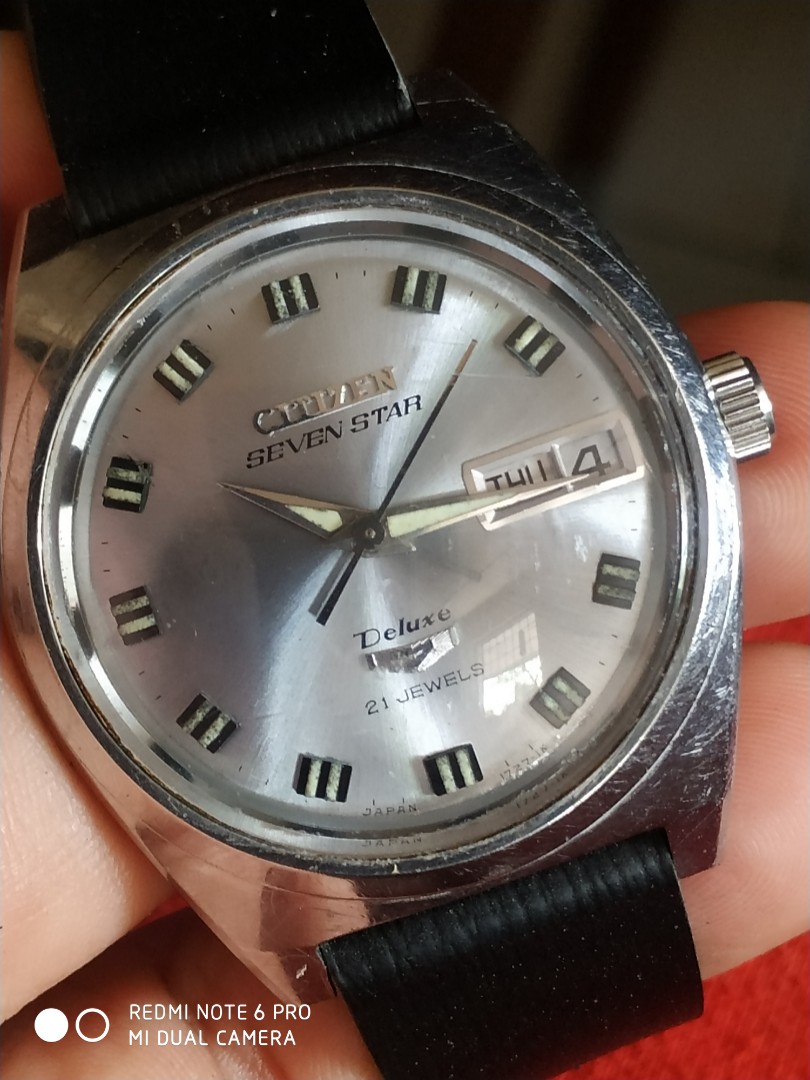 Vintage Citizen seven star deluxe automatic watch Men s Fashion