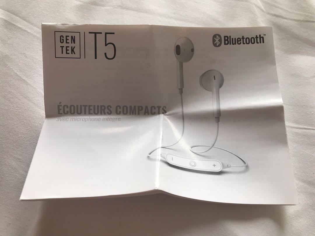 Gentek t5 outlet wireless earbuds