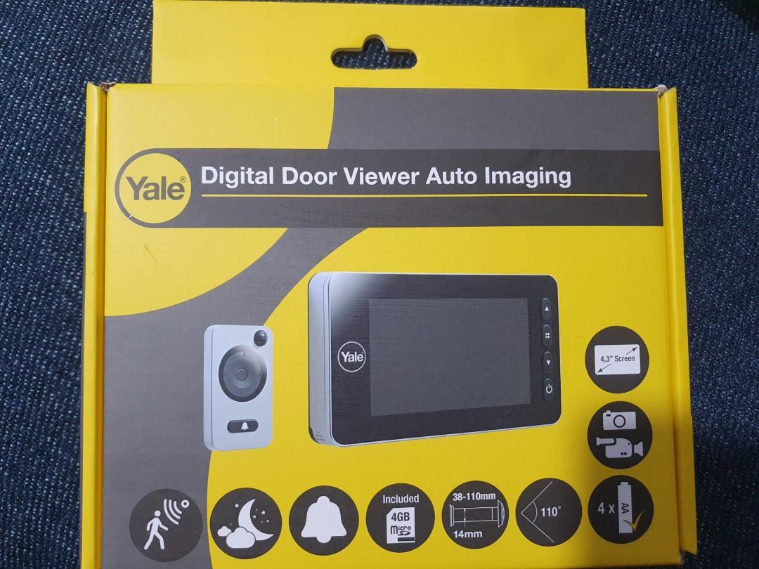 Yale Digital Door Viewer Auto Imaging, Furniture & Home Living