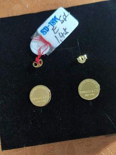 18K Saudi Gold Tiffany and co earrings