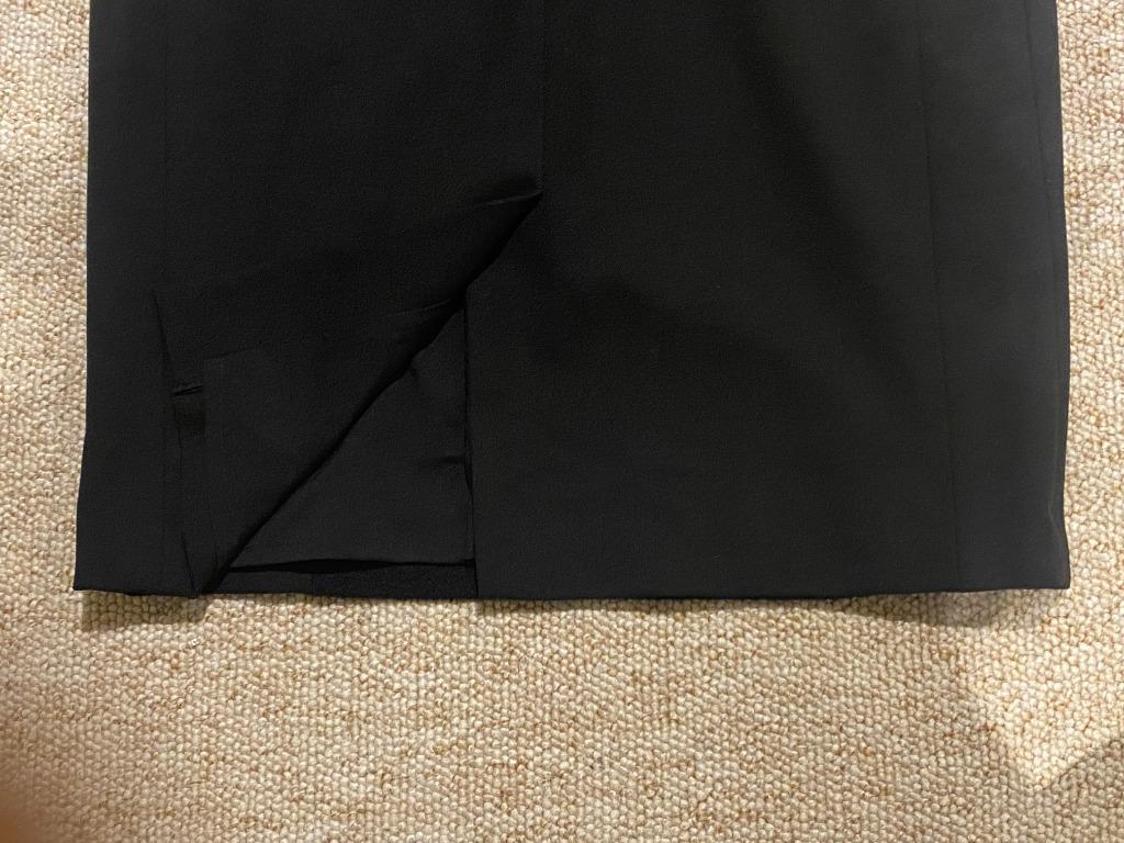 248 LK Bennett Celia Boucle Tweed Black Dress UK10 Accent Black Tie