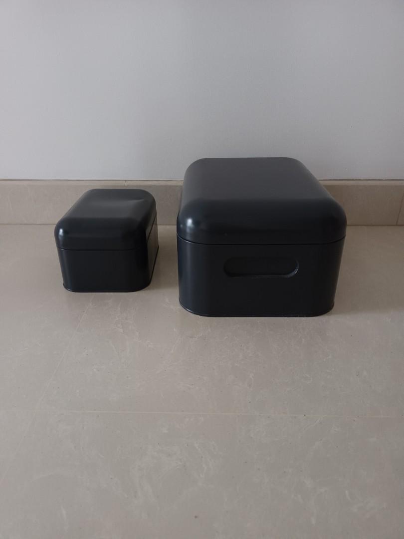 2 Ikea metal storage boxes, Furniture & Home Living, Home Improvement & Organisation, Storage
