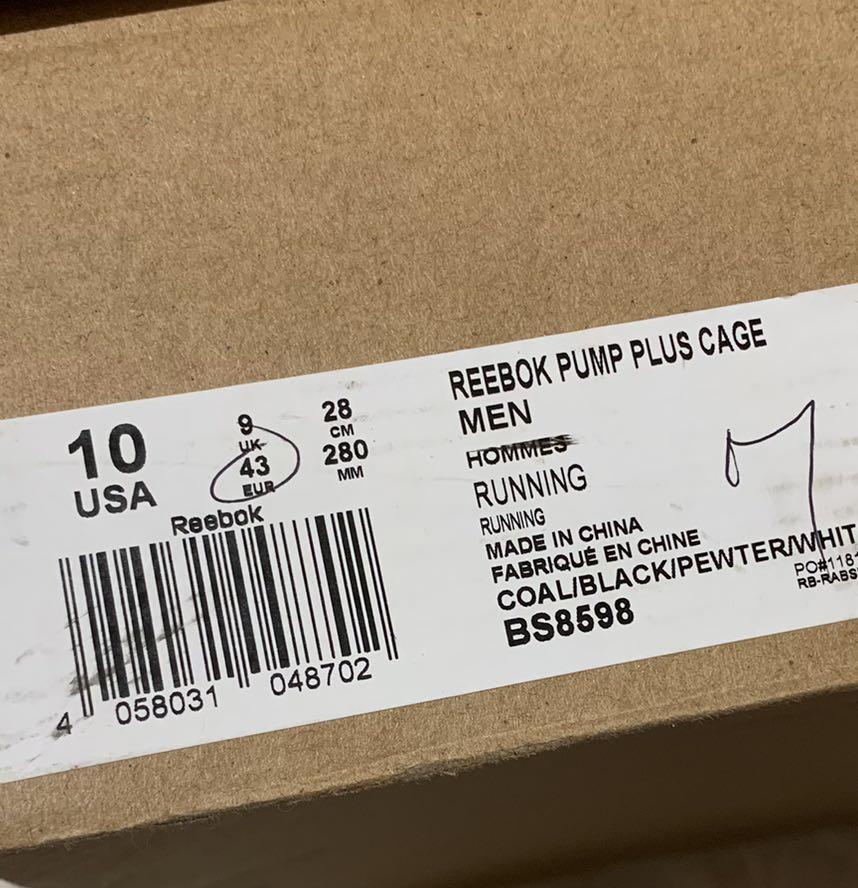 Reebok pump plus cage store