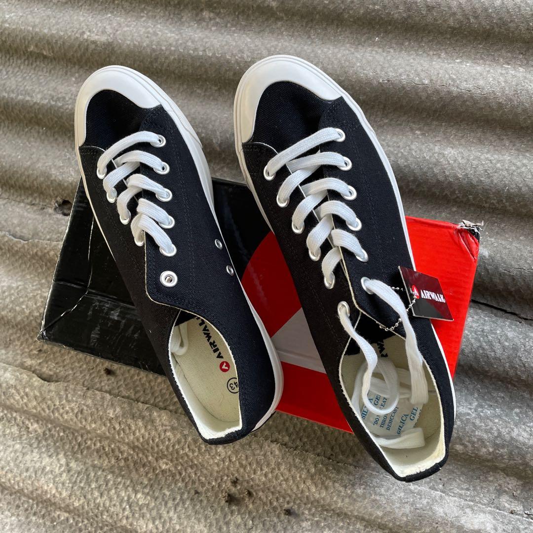 New Airwalk Basic Canvas Black size 43 Fesyen Pria Sepatu