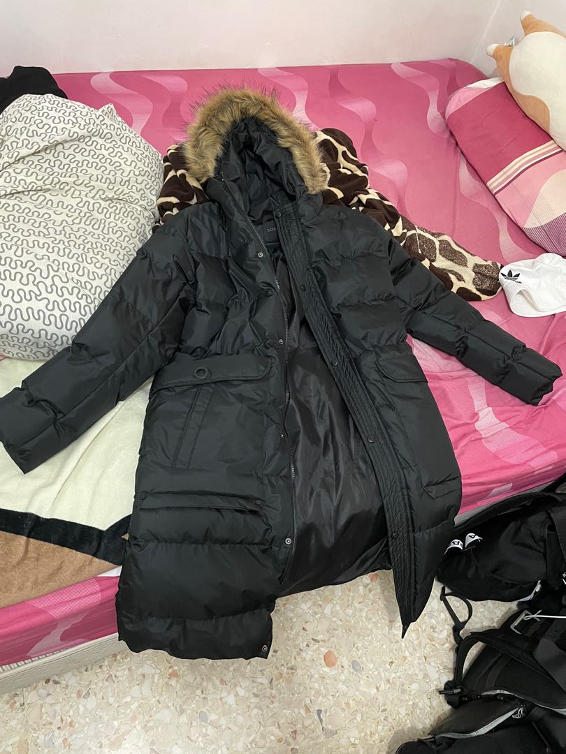 Asos Mens Longline puffer jacket, Men's 