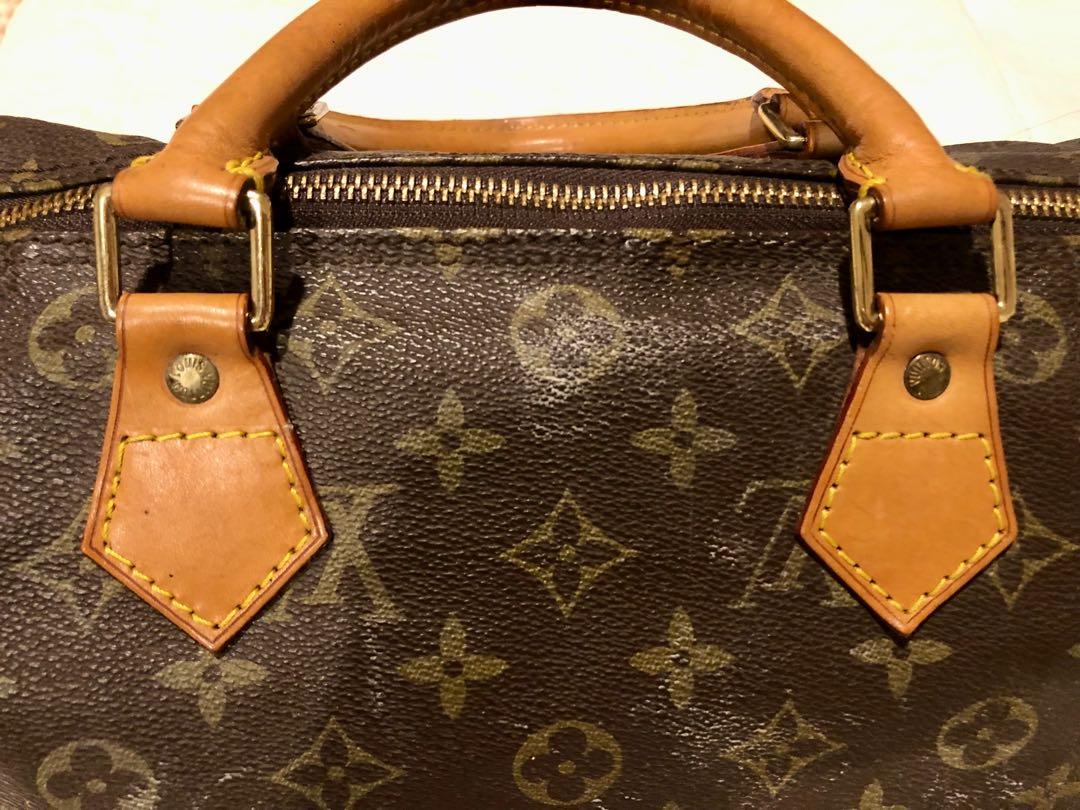 Louis Vuitton Rare Vintage Monogram Speedy 30 Boston Bag 122lv7 –  Bagriculture