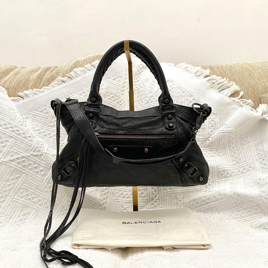 Balenciaga First Black Leather Classic Shoulder Bag, Fashion, & Wallets, Shoulder Bags on Carousell