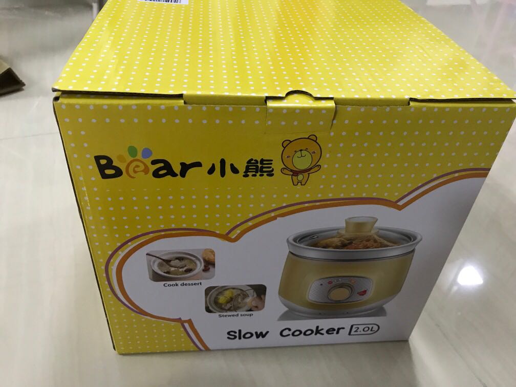 Bear Slow Cooker 2.0L, TV & Home Appliances, Kitchen Appliances