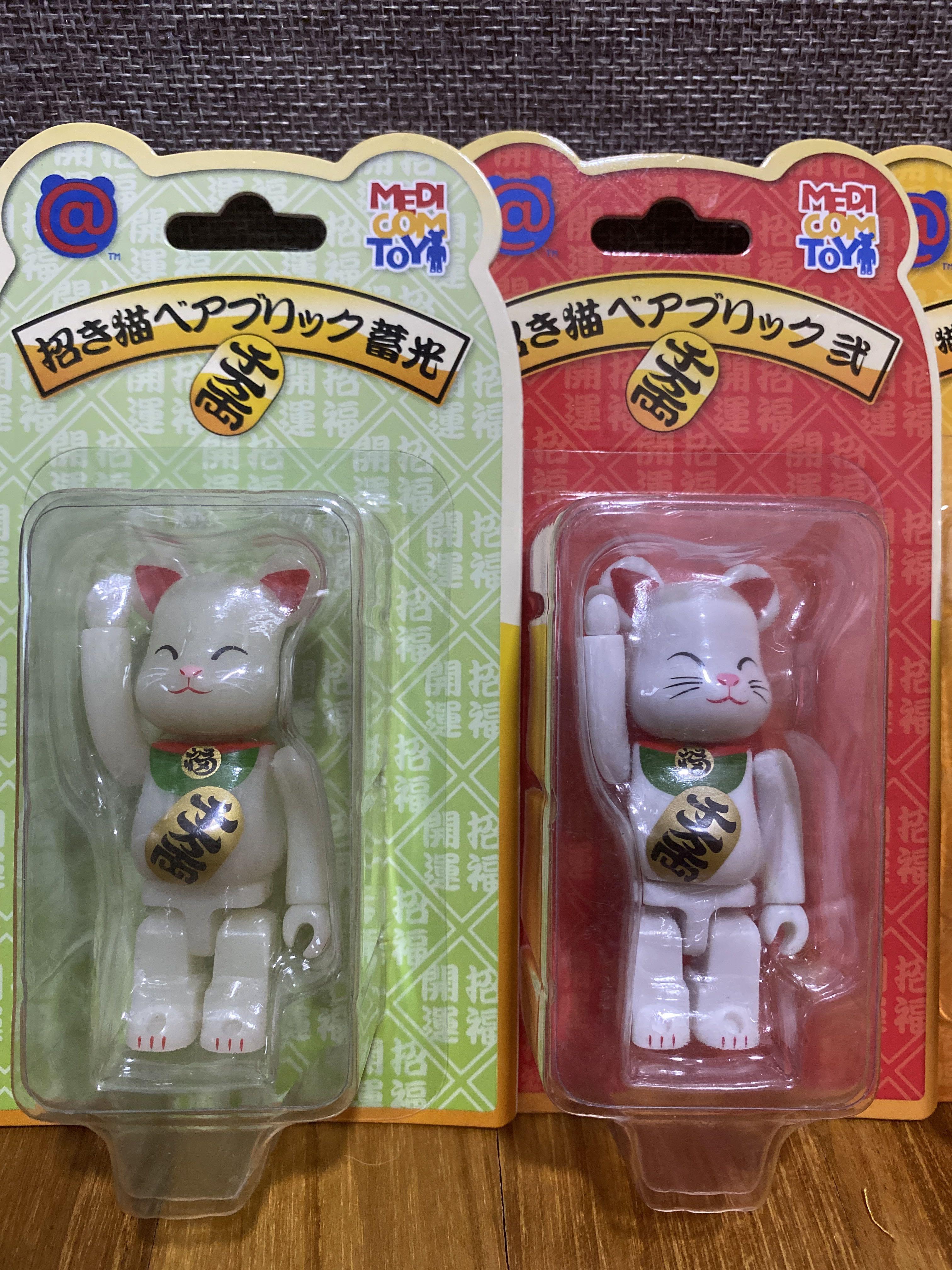 Authentic Bearbrick 400% & 100% Fortune Cat/ Lucky Cat/ Manekineko