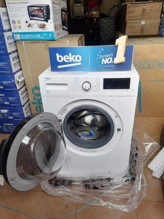 Beko Washer Dryer WDB7425R2W, TV & Home Appliances, Washing Machines ...