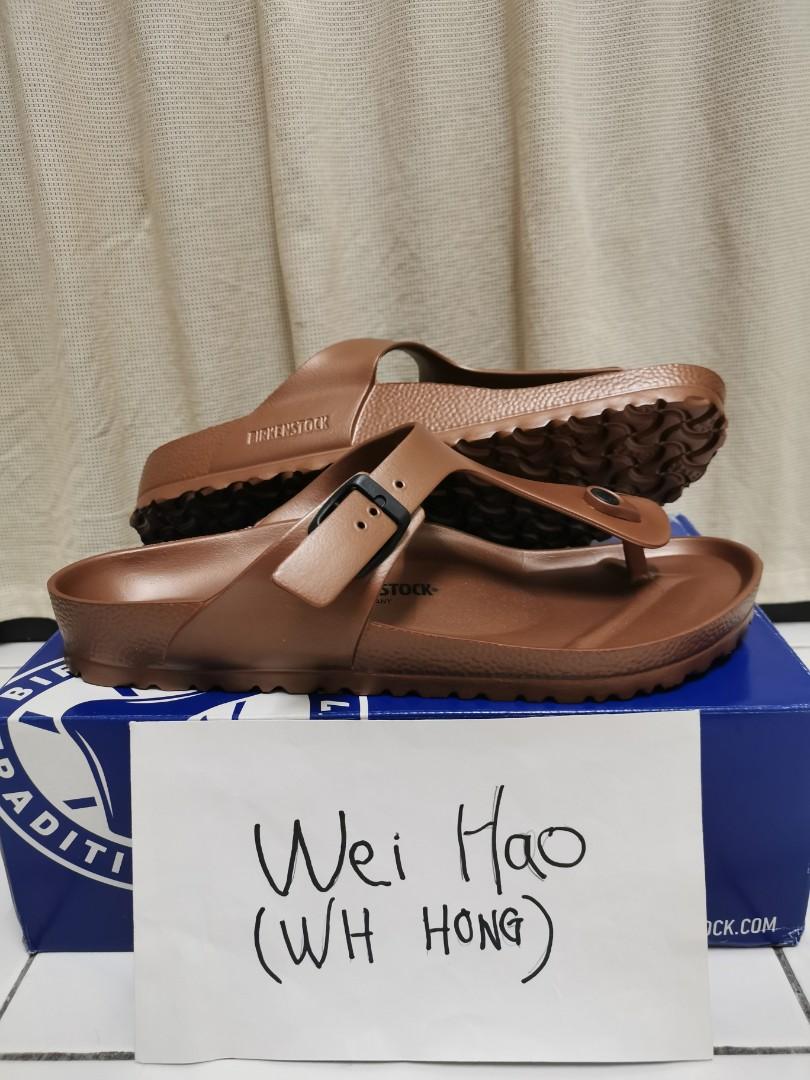 Birkenstock Gizeh EVA Sandals Copper, Men's Fashion, Footwear, Flipflops  and Slides on Carousell