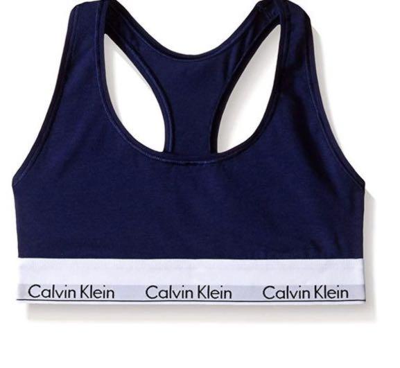 Calvin Klein Women's Monochrome Lightly Lined Bralette - Kingly Blue