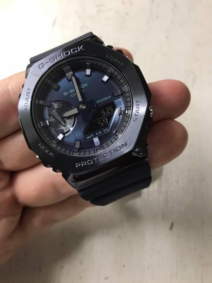 Casioak Gshock Steel GM2100-2A (Category: Men's Watches) located in Manila. Submitted by seikowatchfactory (Listing ID 1127618991, Image 2). Description: Contact: +639178302158 sms/viber/whatsapp/wechat/telegram Brand New in Box Authentic Gshock 10/10 Model: GM2100-2A Price: 9500 pesos Specifications: Size of Case: 49.3 x 44.4 x 11.8mm Total Weight: 72g Case / bezel material: Resin / Stainless steel Resin Band Neobrite Shock Resistant Mineral Gla