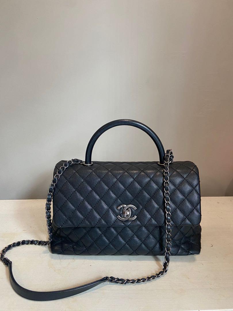 Chanel Coco Handle (Large), Luxury, Bags & Wallets on Carousell