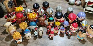 Collectible toy figurines coin bank