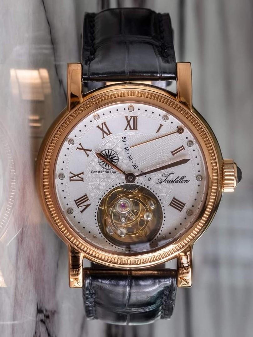 Montre Automatique Constantin Durmont Tourbillon - Quantieme, Acier, Occasion