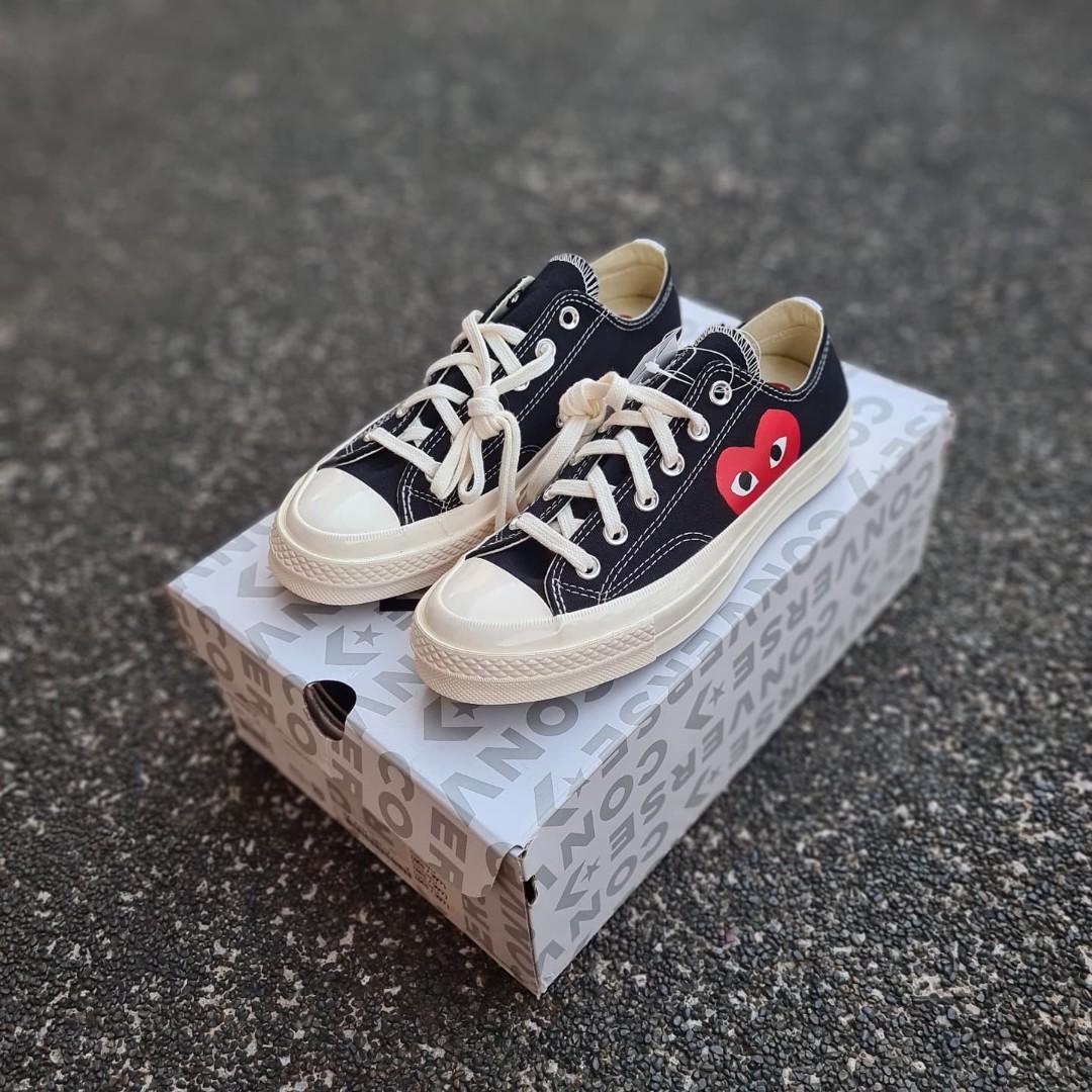 Converse x play discount black