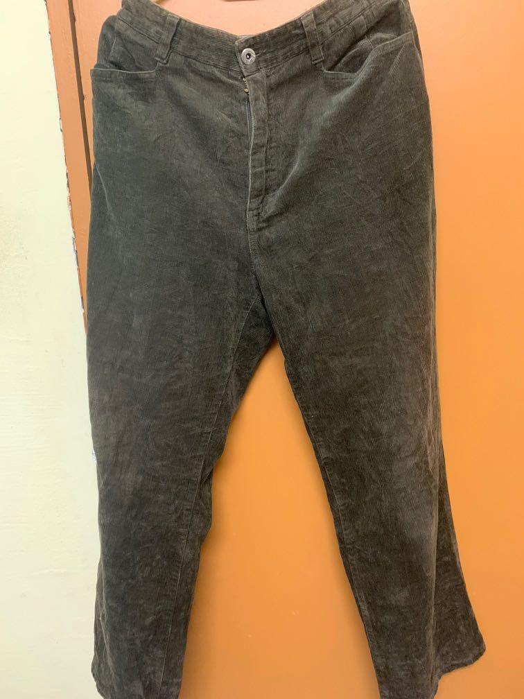 Dark green corduroy pants, Women's 