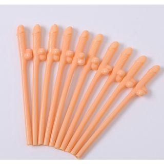 10PCS Willy Penis Dick Straw Hens Night Paty Straws Mix Colours  Bachelorette US