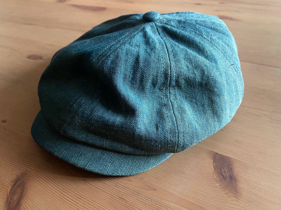 Double rl RRL denim newsboy hat, 男裝, 手錶及配件, 棒球帽