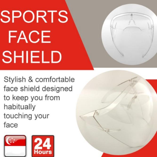 Full sports face shield set + additional free shield, Health