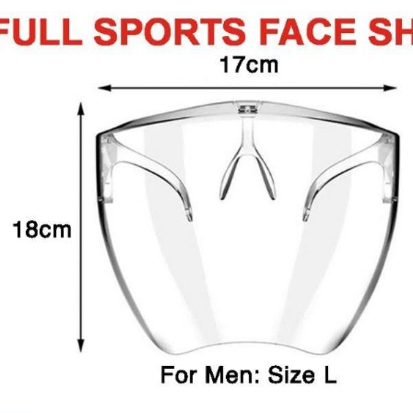 Full sports face shield set + additional free shield, Health