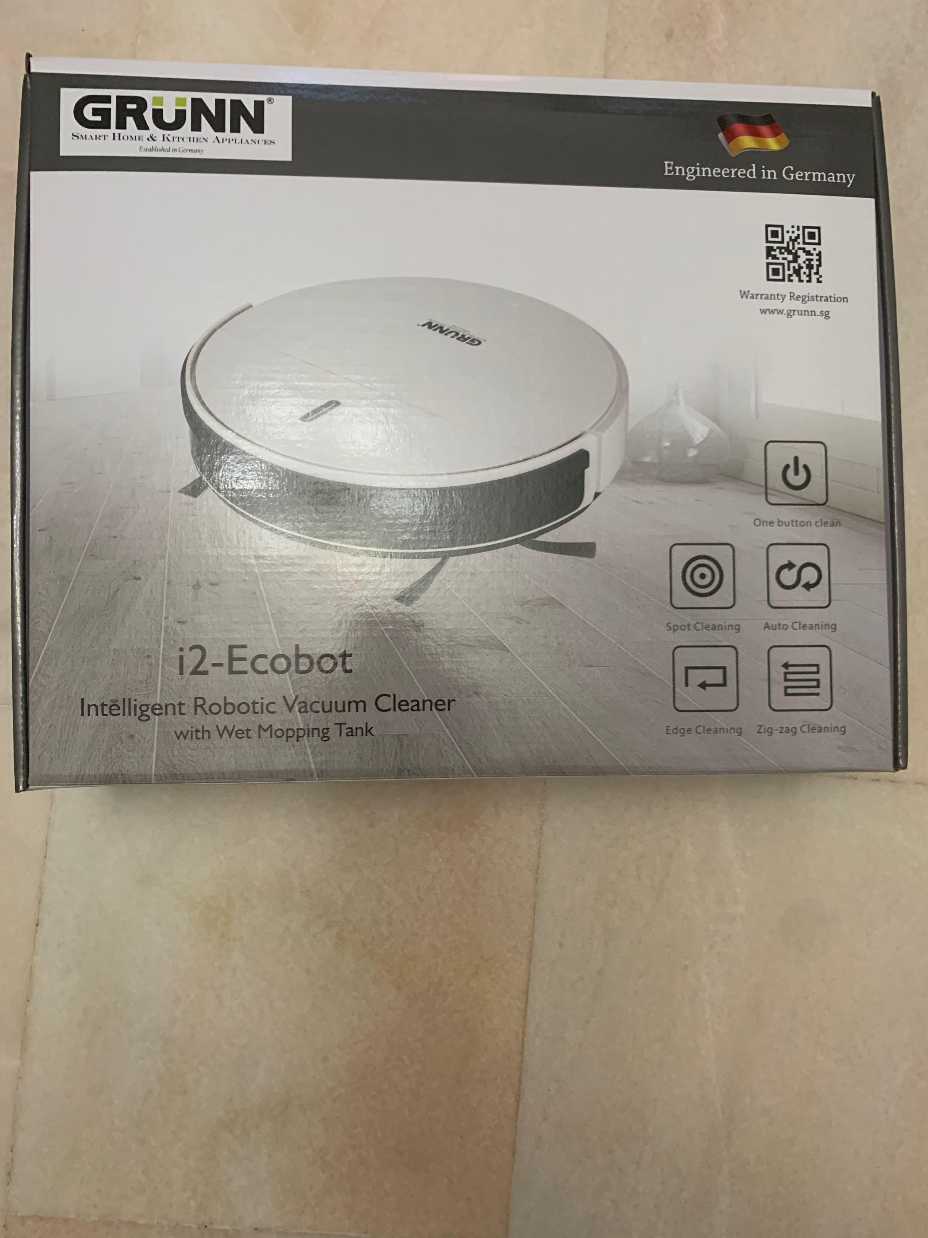 Grunn Robotic Vacuum Cleaner i2Ecobot, TV & Home Appliances, Vacuum