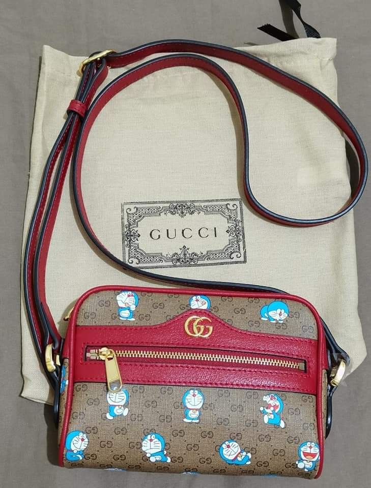 Doraemon gucci shoulder bag clearance