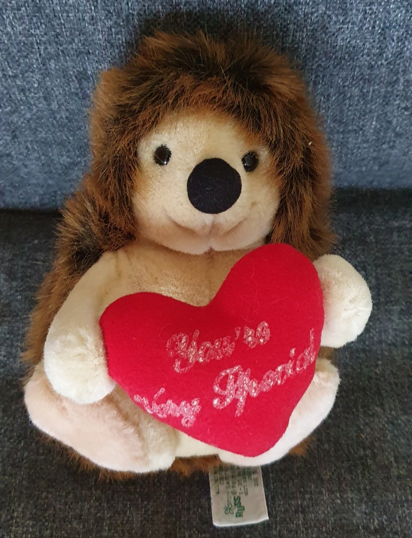 valentine's day hedgehog squishmallow