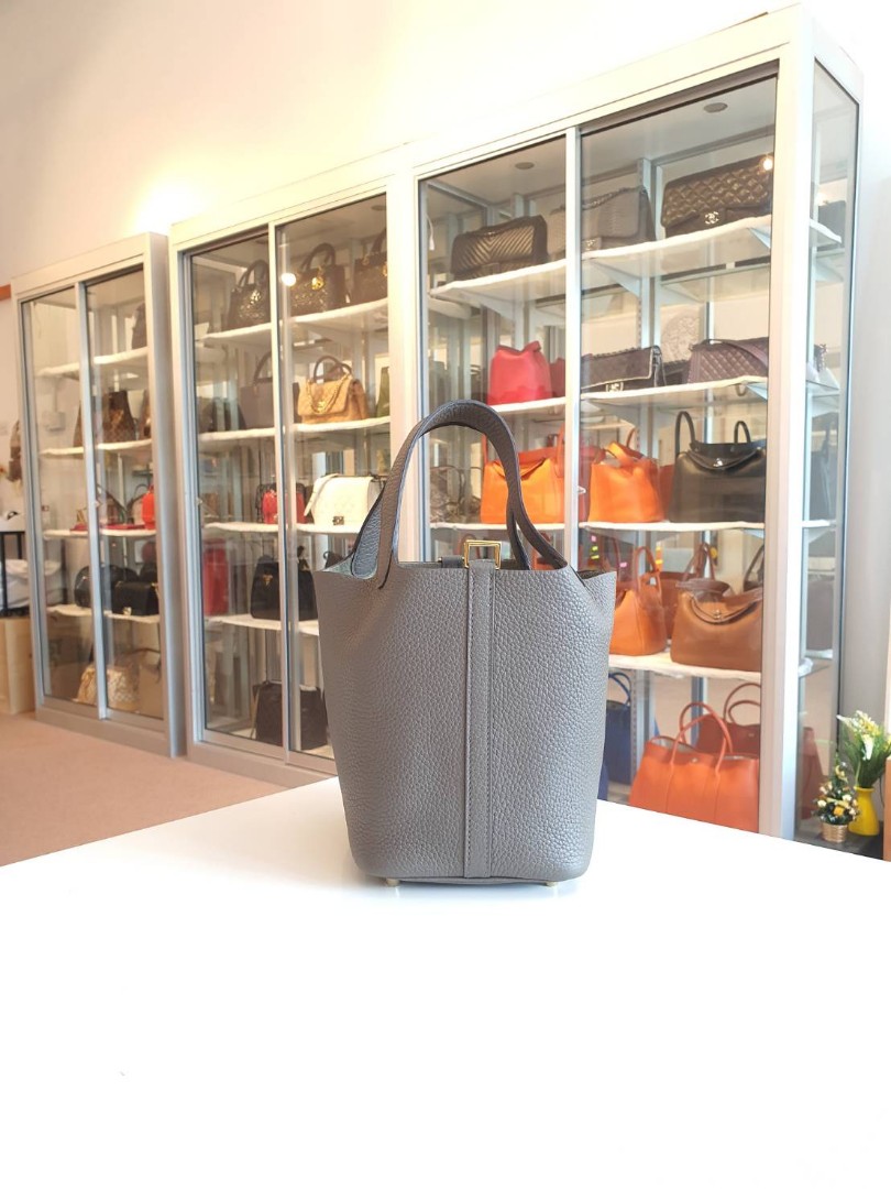 hermes picotin 18 gris etain