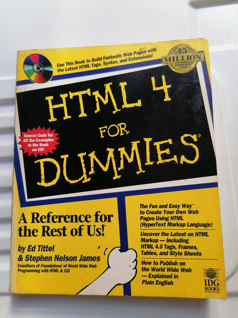 HTML 4 For Dummies with installer, Hobbies & Toys, Books & Magazines