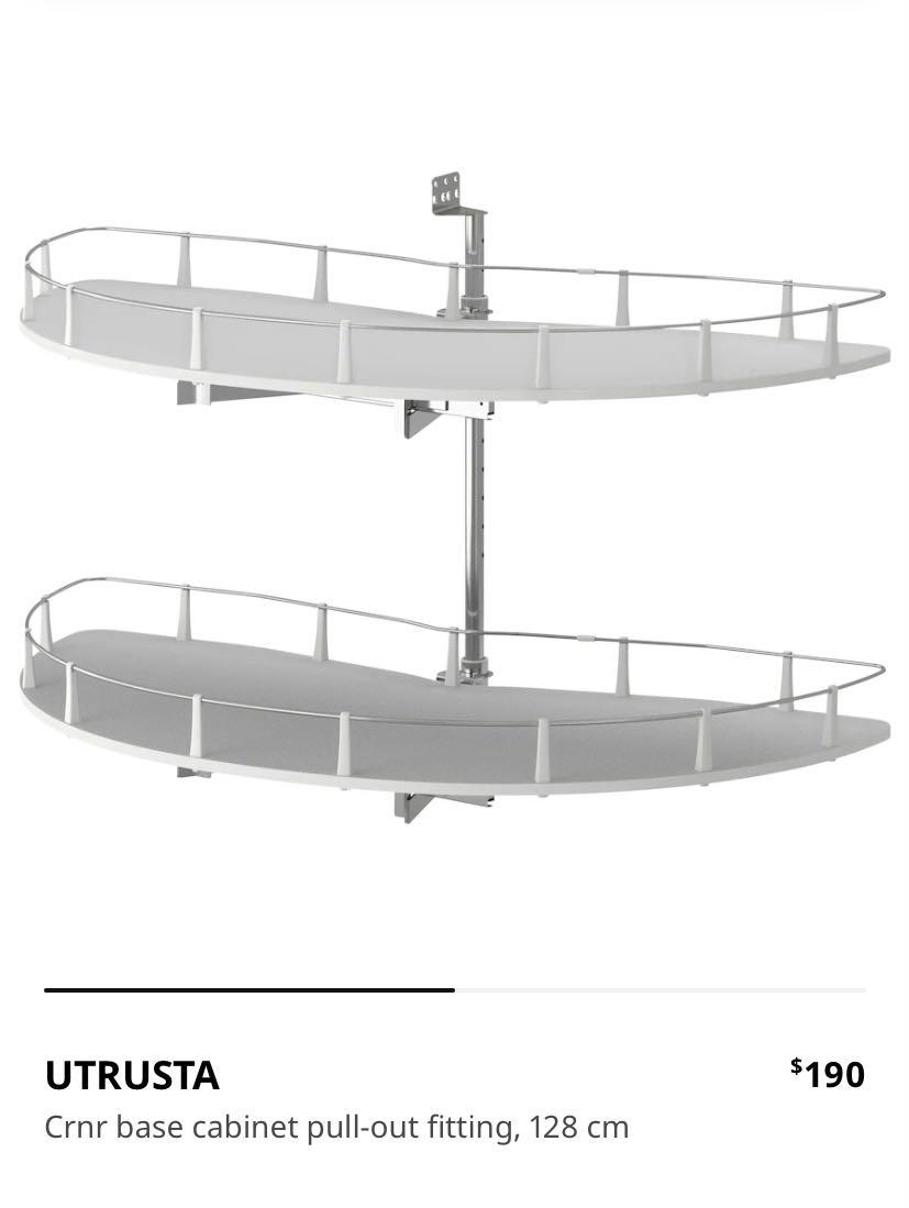 Ikea BNIBcorner base pullout fitting, Furniture & Home Living
