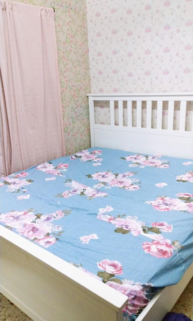 IKEA super king size, Furniture & Home Living, Furniture, Bed Frames