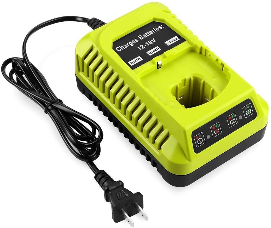 JJ103 Powilling P117 Dual Chemistry IntelliPort Charger Li ion Ni cad Ni Mh Battery Charger 12V MAX and 18V MAX For Ryobi ONE Plus Mobile Phones Gadgets Mobile Gadget Accessories Chargers