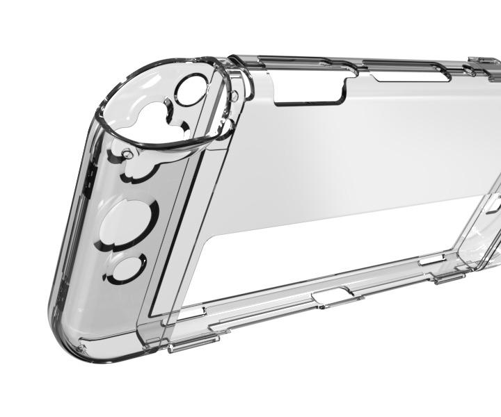 JYS NS-221 Protective Polycarbonate Hard Case for Nintendo Switch OLED (Category: Cases & Covers) located in Manila. Submitted by techsmartph (Listing ID 1127557021, Image 2). Description: * ALL-ROUND PROTECTION: This Case gives full protection for the main console and grip to perfectly protect your device from everyday drops, shocks, bumps, scratches, dust and fingerprints. * FASHION DESIGN: Transparent crystal shell with starlight elements, sim